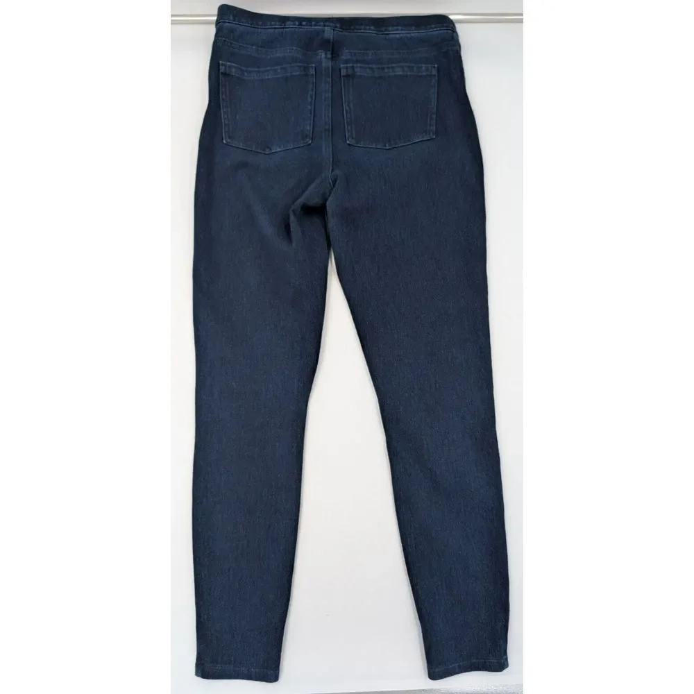 Spanx Jean-ish Ankle Leggings Blue Stretch‎ Denim 20018R Women's Size Medium